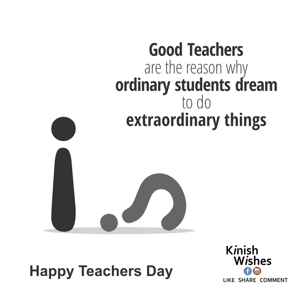 Teachers are those who always inspired us and motivated us to be our best version. Their role in society is irreplaceable as they can shape the future of society by with the impact they have on their students. . . . #KinishWishes #HappyTeachersDay #Teacher #Guide