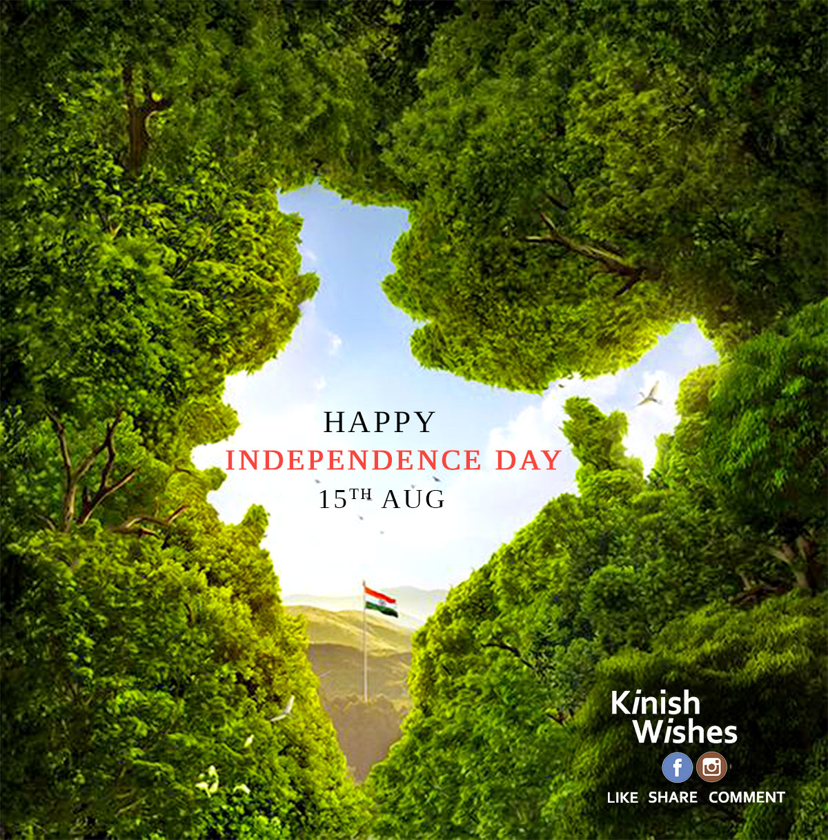 Ask not what your #country can do for you. Ask what you can do for your country. Celebrate this Independence Day with #greener India and set the new definition of #freedom to regenerate the #future! . . . #KinishWishes #HappyIndependenceDay #Proud #India